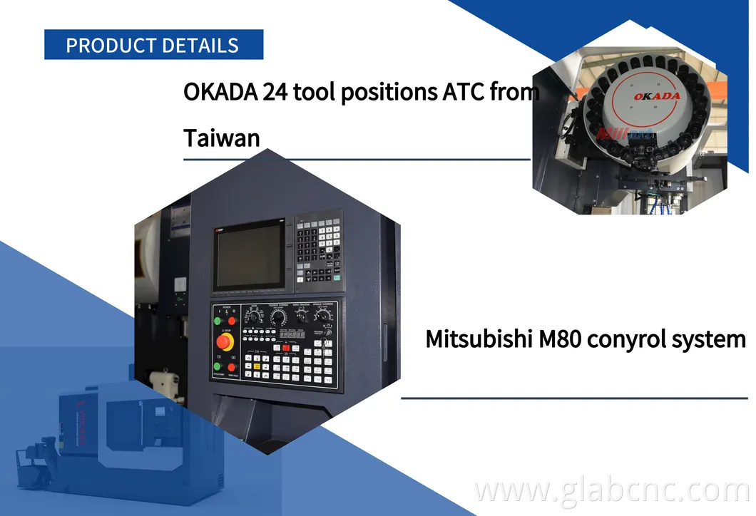 Factory Direct Supply High Accuracy 3-Axis 4-Axis 5-Axis Vmc1160 Vertical Machining Center